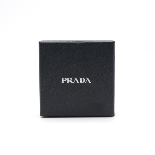 プラダ PRADA ヘアアクセサリー ブラック シルバー トライアングルロゴ Re-Nylon ヘアクリップ バレッタ_7