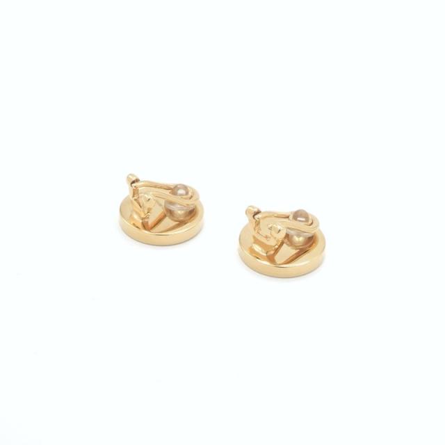 ミュウミュウ MIUMIU ピアス イヤリング ゴールド ホワイト ロゴ_2
