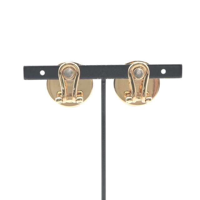 ミュウミュウ MIUMIU ピアス イヤリング ゴールド ホワイト ロゴ_8