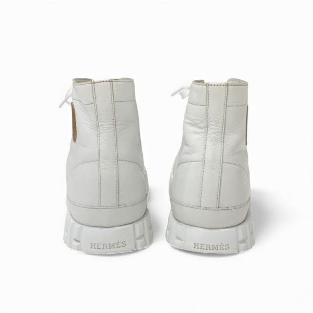 エルメス HERMES クライム スニーカー 靴 シューズ レザー ホワイト