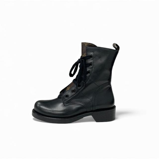 ルイヴィトン LOUIS VUITTON メトロポリスライン モノグラム ブーツ ショートブーツ 靴 シューズ レザー ブラック ブラウン 黒_2
