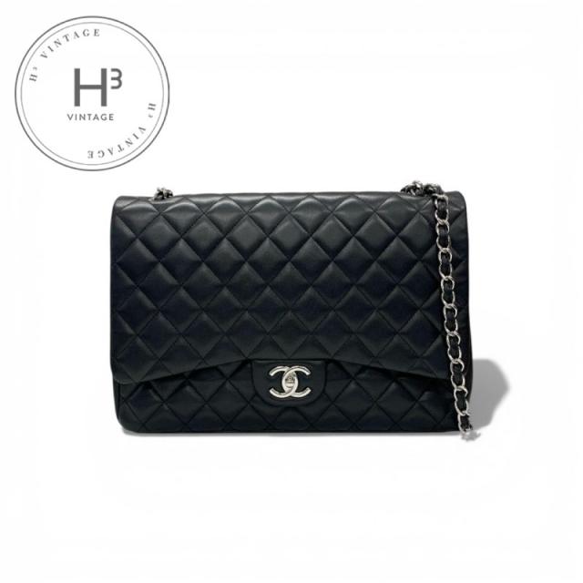 シャネル CHANEL バッグ ショルダーバッグ ブラック シルバー ココマーク マトラッセ34 チェーン ダブルフラップ