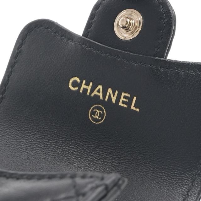 シャネル CHANEL ネックレス ペンダント チョーカー ブラック ゴールド ココマーク マトラッセ airpodsケース チェーン_6