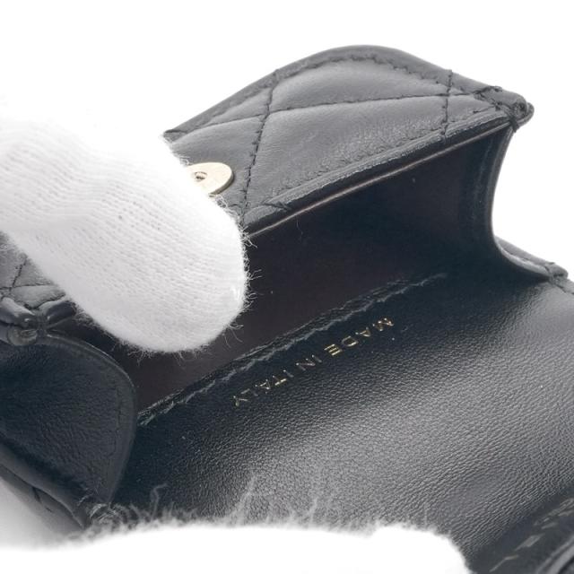 シャネル CHANEL ネックレス ペンダント チョーカー ブラック ゴールド ココマーク マトラッセ airpodsケース チェーン_7