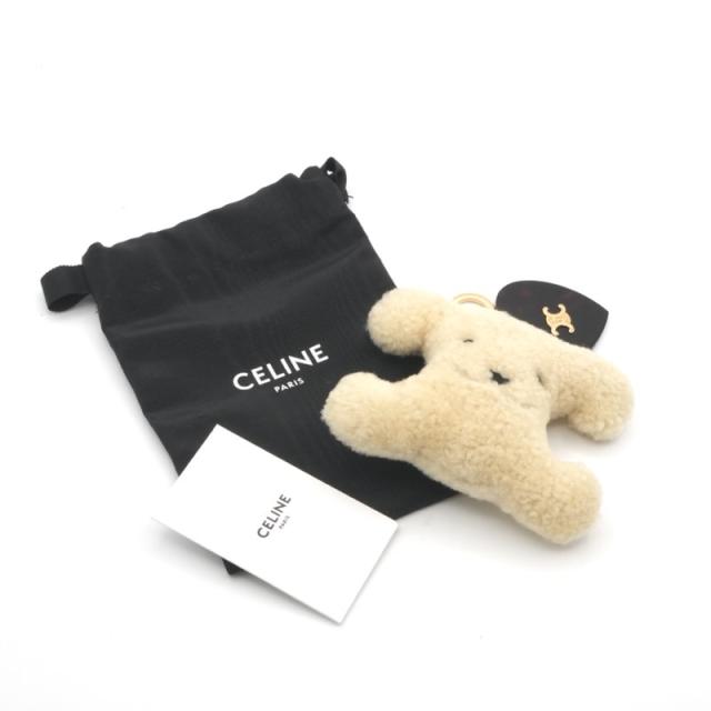 セリーヌ CELINE キーケース キーアクセサリー ベージュ ブラウン