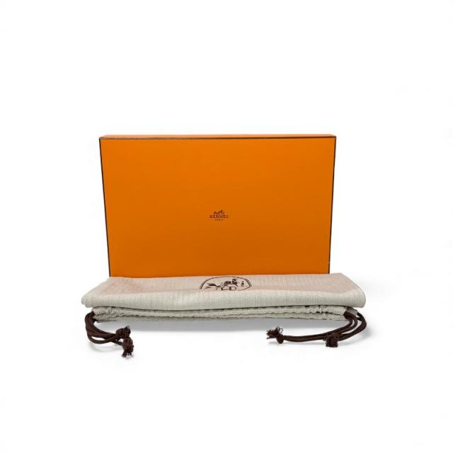 エルメス HERMES ジャスト スニーカー 靴 シューズ スエード ファブリック ピンク ブラック ホワイト 未使用_9