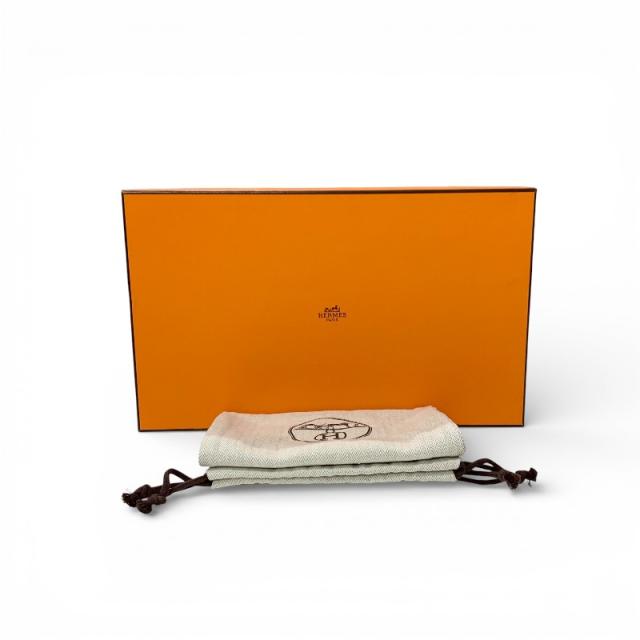 エルメス HERMES シプレ サンダル 靴 シューズ レザー ムートン ブラック アイボリー ベルクロ ストラップ フラット ボア_9