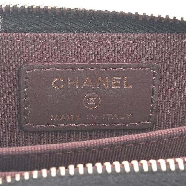シャネル CHANEL 財布 コインケース 小銭入れ ブラック ゴールド ココマーク クラシック ジップ コインパース カードケース_7
