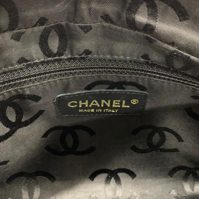 シャネル CHANEL ハンドバッグ ブラック ゴールド ワイルドステッチ ココマーク ショルダーバッグ_6