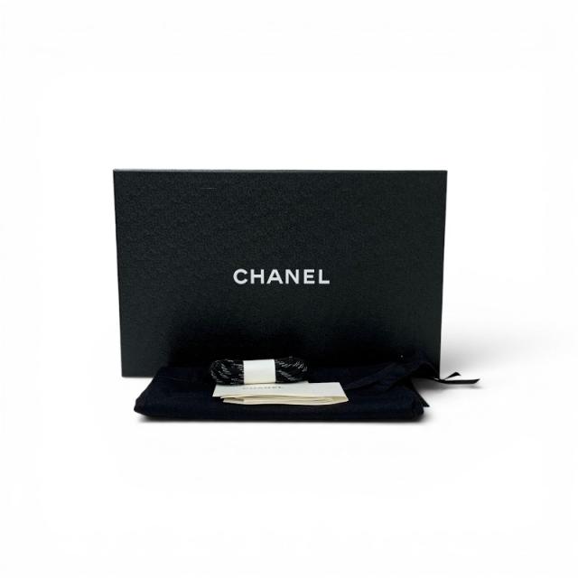 シャネル CHANEL スニーカー 靴 シューズ メッシュ スエード レザー ブラウン グリーン ココマーク_9