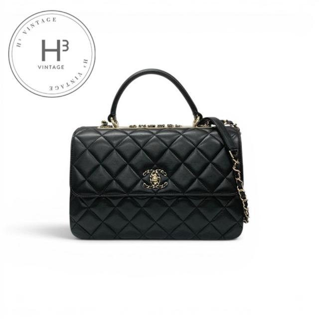 シャネル CHANEL バッグ ショルダーバッグ ブラック ゴールド ハンドバッグ トップハンドル ココマーク マトラッセ チェーン
