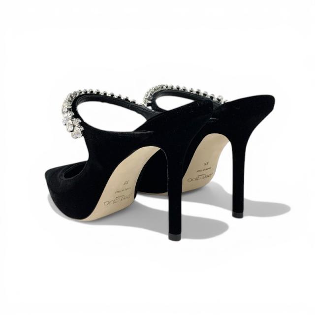 ジミーチュウ JIMMY CHOO ビング 100 パンプス 靴 シューズ ベルベット ブラック 黒 ビジュー ミュール パーティーシューズ_3