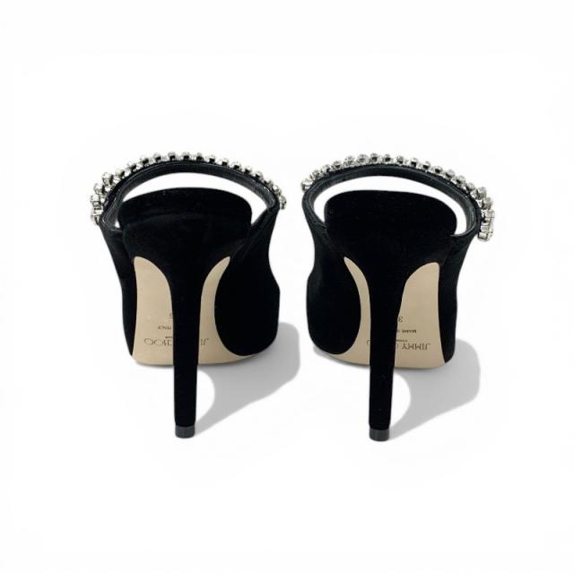 ジミーチュウ JIMMY CHOO ビング 100 パンプス 靴 シューズ ベルベット ブラック 黒 ビジュー ミュール パーティーシューズ_4