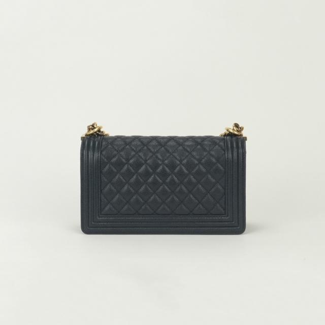 シャネル CHANEL ボーイシャネル25 ボーイシャネル 25 バッグ ショルダーバッグ キャビアスキン ネイビー Navy 紺 ゴールド金具_2