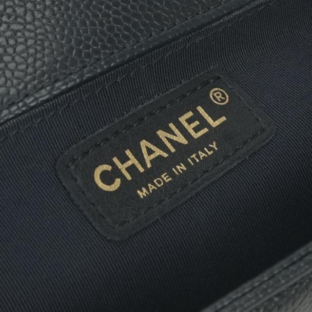 シャネル CHANEL ボーイシャネル25 ボーイシャネル 25 バッグ ショルダーバッグ キャビアスキン ネイビー Navy 紺 ゴールド金具_7