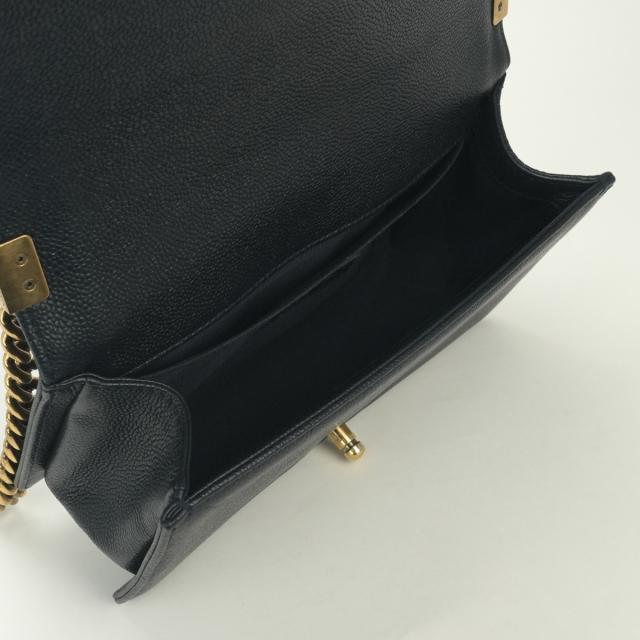 シャネル CHANEL ボーイシャネル25 ボーイシャネル 25 バッグ ショルダーバッグ キャビアスキン ネイビー Navy 紺 ゴールド金具_8