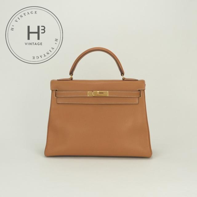 エルメス HERMES ケリー32 ケリー 32 バッグ トートバッグ ショルダーバッグ アルデンヌ ナチュラル Natural ブラウン Brown 茶 653,400円