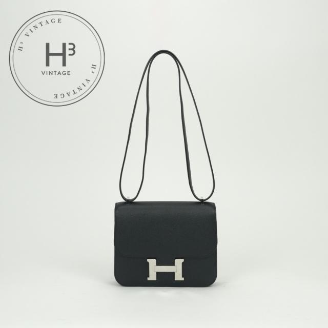 エルメス HERMES コンスタンス3 ミニ18 コンスタンス3 ミニ18 御徒面子 ショルダーバッグ エプソン ノワール Noir 黒いこと Black 黒