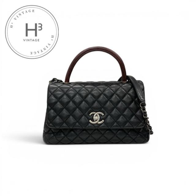 シャネル CHANEL ココハンドル29 バッグ ショルダーバッグ ブラック ボルドー シルバー マトラッセ ココマーク ターンロック