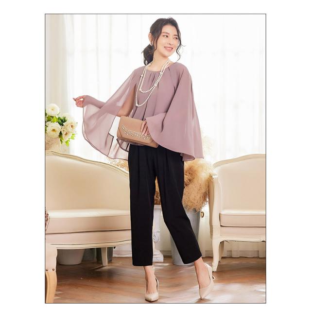 セットアップ レディース 上下セット セレモニー スーツ ママ 服 母 入学式 入園式 卒業式 卒園式 服装 パンツスーツ 七五三