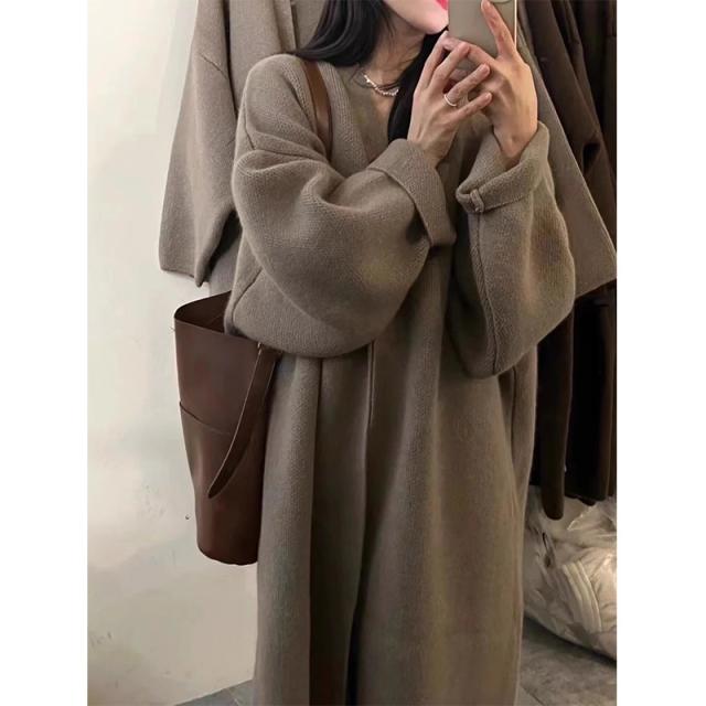 カーディガン ニット ロングカーディガン ロング丈 ニットカーデ ゆったり はおり 防寒 ロングカーデ 保温 トレンチコート 秋冬の通販は カーディガン ニット ロングカーディガン ロング丈 ニットカーデ ゆったり はおり 防寒 ロングカーデ 保温 トレンチコート 秋冬の通販は