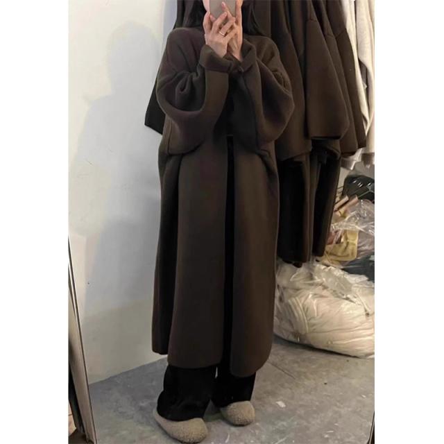 カーディガン ニット ロングカーディガン ロング丈 ニットカーデ ゆったり はおり 防寒 ロングカーデ 保温 トレンチコート 秋冬の通販は カーディガン ニット ロングカーディガン ロング丈 ニットカーデ ゆったり はおり 防寒 ロングカーデ 保温 トレンチコート 秋冬の通販は