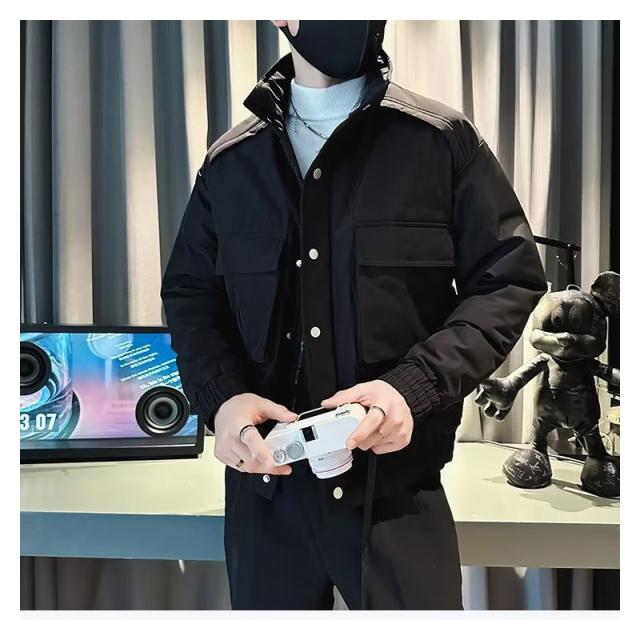 コート 中綿ジャケット メンズ ジャケット ポケット付き ショート丈