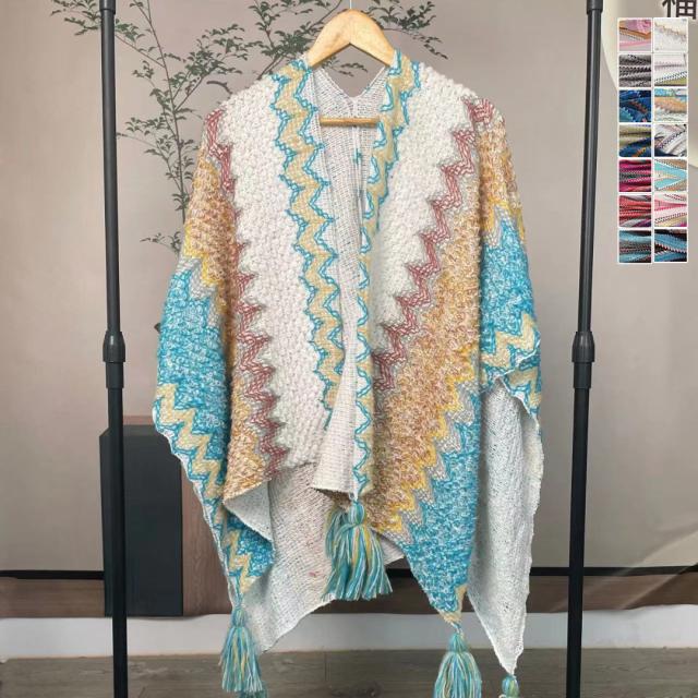 エスニックストール ポンチョ 大判 エスニック柄 民族風