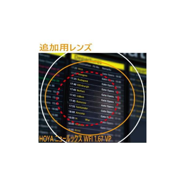 公式正規店 追加用レンズ HOYA ニュールックス WFI1.67 VPコート(２枚