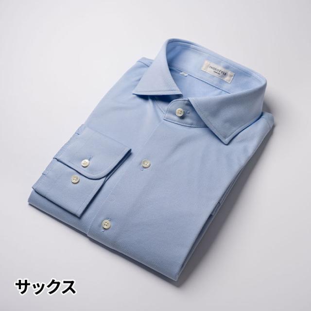 丸和繊維工業 INDUSTYLE TOKYO ツイル ワイドカラーシャツ リラックスフィット 長袖 1枚_2