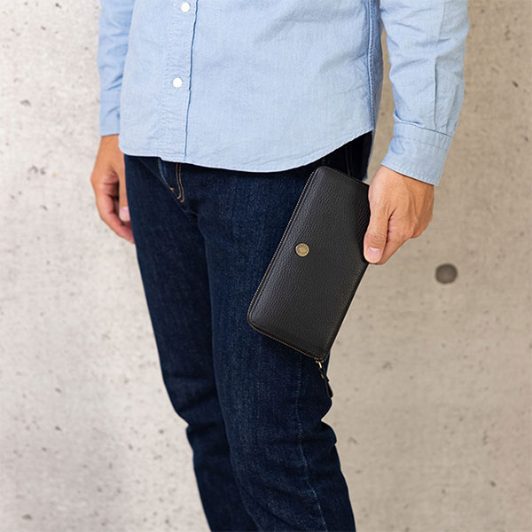 小田清株式会社 豊岡工房 牛革 ジャバラコインスルー長財布 4342 1点の