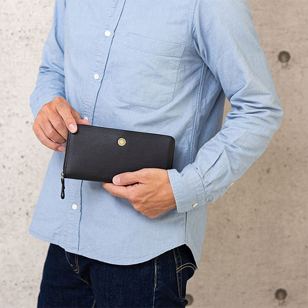 小田清株式会社 豊岡工房 牛革 ジャバラコインスルー長財布 4342 1点の