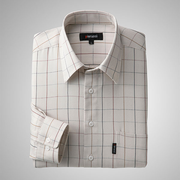 ピエルッチ ウインドーペン柄シャツ2色組 GV-069 1セット（2枚：2色×各1枚）_3