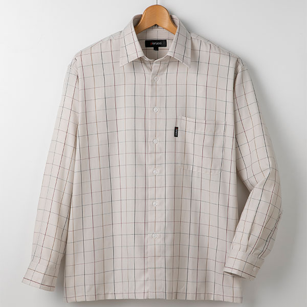 ピエルッチ ウインドーペン柄シャツ2色組 GV-069 1セット（2枚：2色×各1枚）_4