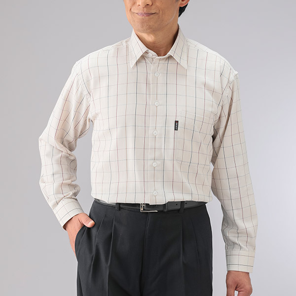ピエルッチ ウインドーペン柄シャツ2色組 GV-069 1セット（2枚：2色×各1枚）_6