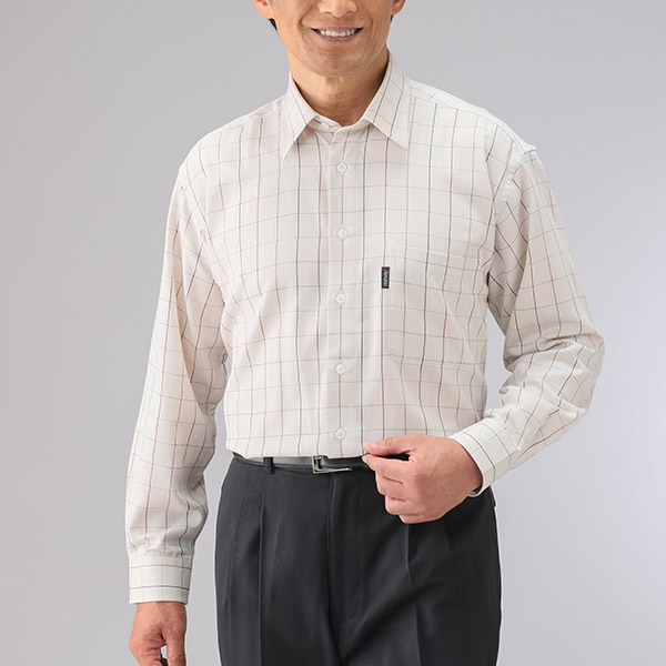ピエルッチ ウインドーペン柄シャツ2色組 GV-069 1セット（2枚：2色×各1枚）_7