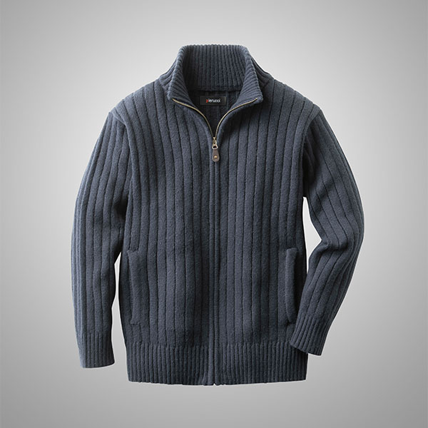 ピエルッチ フルジップセーター2色組 AS-0765 1セット（2枚：2色×各