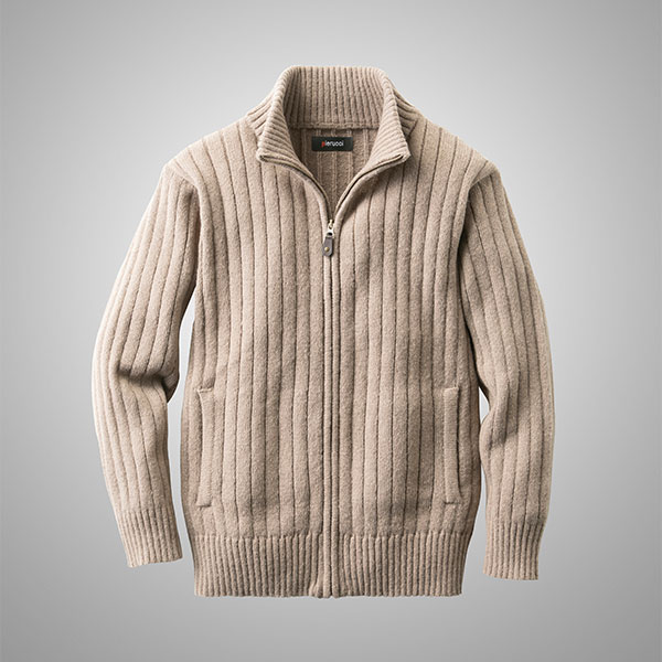 ピエルッチ フルジップセーター2色組 AS-0765 1セット（2枚：2色×各