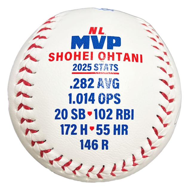 大谷翔平 2025年MVP記念 シリアルナンバー入りサイン入りボール額装 1点_4