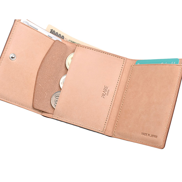 プレリー プレリーギンザ ナチュラルコードバン スマートコンパクト 三つ折り財布（小銭入れあり） NP47122 1個_12