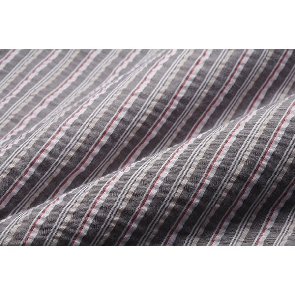 ハワード ハンティントン・クラブ サッカー素材ストライプ柄半袖シャツ