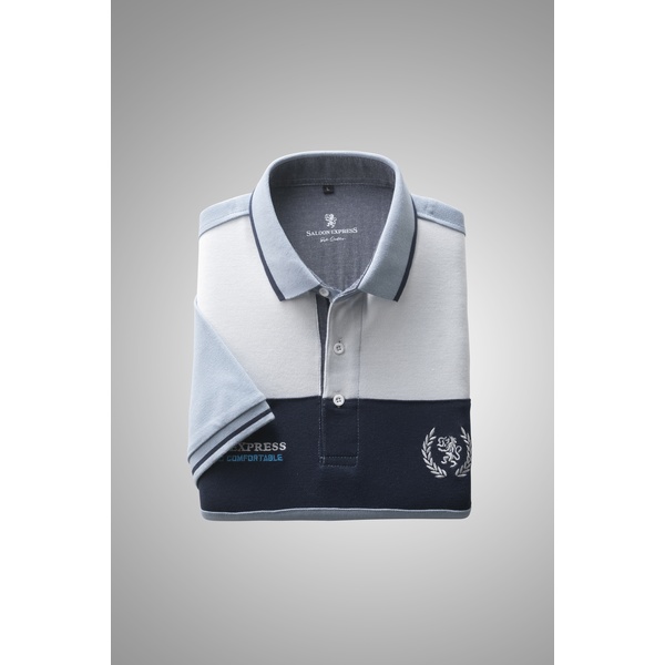 彩香 サルーンエクスプレス デザイン違い半袖ポロシャツ 3色組 AS-0570 1セット（3枚：3色×各1枚） 彩香 サルーンエクスプレス デザイン違い半袖ポロシャツ 3色組 AS-0570