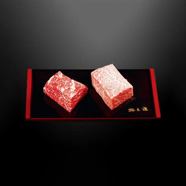 格之進 門崎熟成肉 塊焼きと塊肉セット 1セット：赤身120g、霜降り120g （計240g）_1
