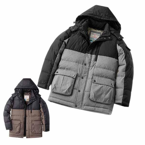 ハワード ユナイテッド 配色切り替えデザイン 撥水10ポケットダウンジャケット 3U5-62822 1着