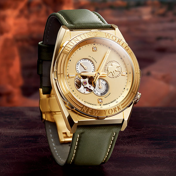 ハンティング・ワールド スピリッツ オブ アフリカ バチュー・クロス使用 機械式腕時計 50815 1本の通販は