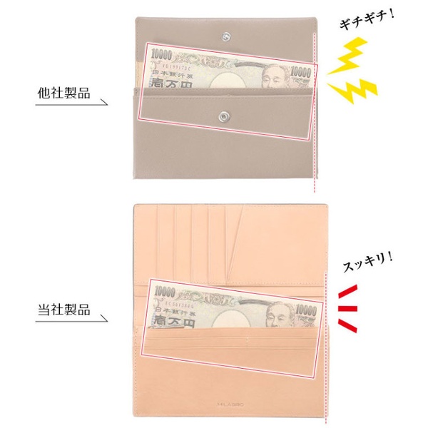 ビスポーク ミラグロ 伊・ボナウド社 パルメラートゴート スリム長財布 CA-PG-655 1個_10