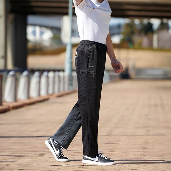 ☆ Lサイズ ☆ 【FILA】年間使える杢調ジャージパンツ2本組 FILA