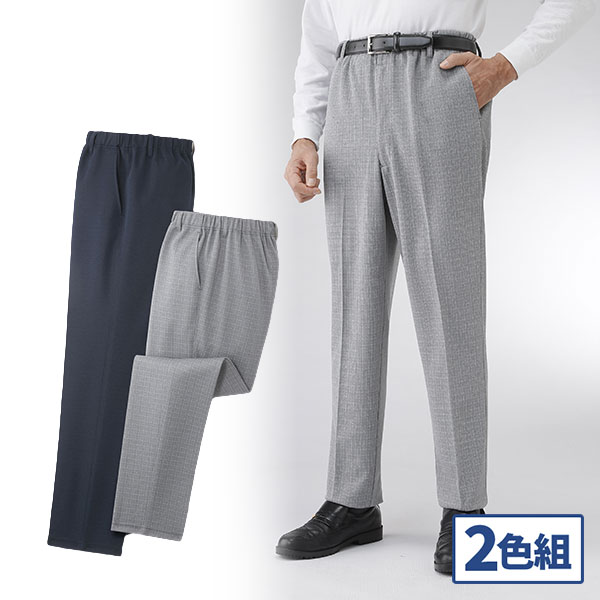 彩香 日本製 エアロタッシェ格子柄パンツ 2色組 8228 1セット（2本：2色×各1本）の通販は 8,339円