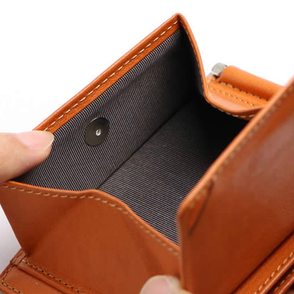 祥力 革職人 レザーファクトリー デュアルライン 小銭入れ付き札ばさみ