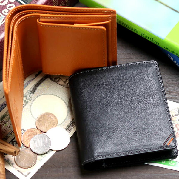 祥力 革職人 レザーファクトリー デュアルライン ボックス小銭入れ付き二つ折り財布 DU010 1個